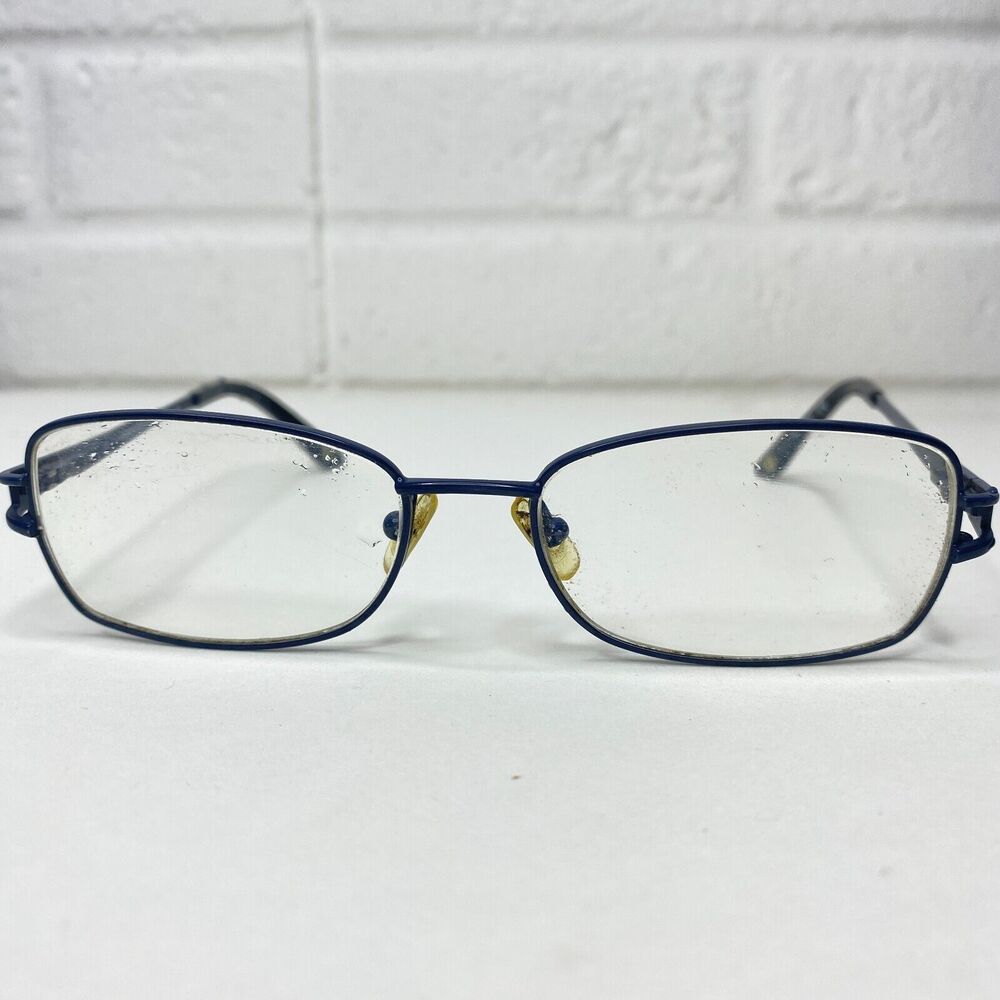 MARCHON NYC ELIZABETH Eyeglasses 412 Satin Midnight Blue 52-16-135 Frames H2620